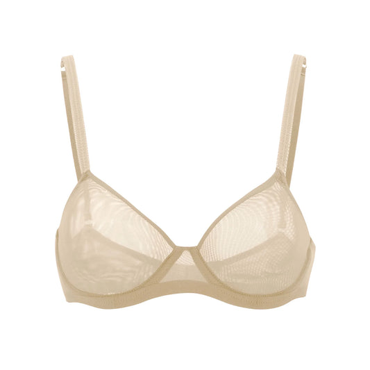Julie Sheer Mesh Bra - Met (Light Nude) - 36DD, 38C & 38G left
