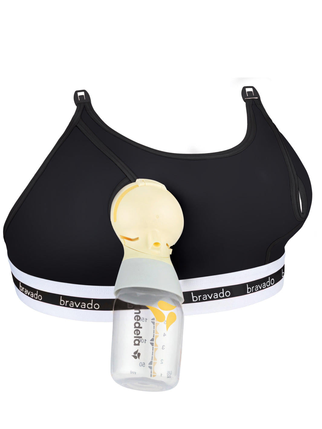 Clip and Pump Hands-Free Nursing Bra Accessory - 1 L left
