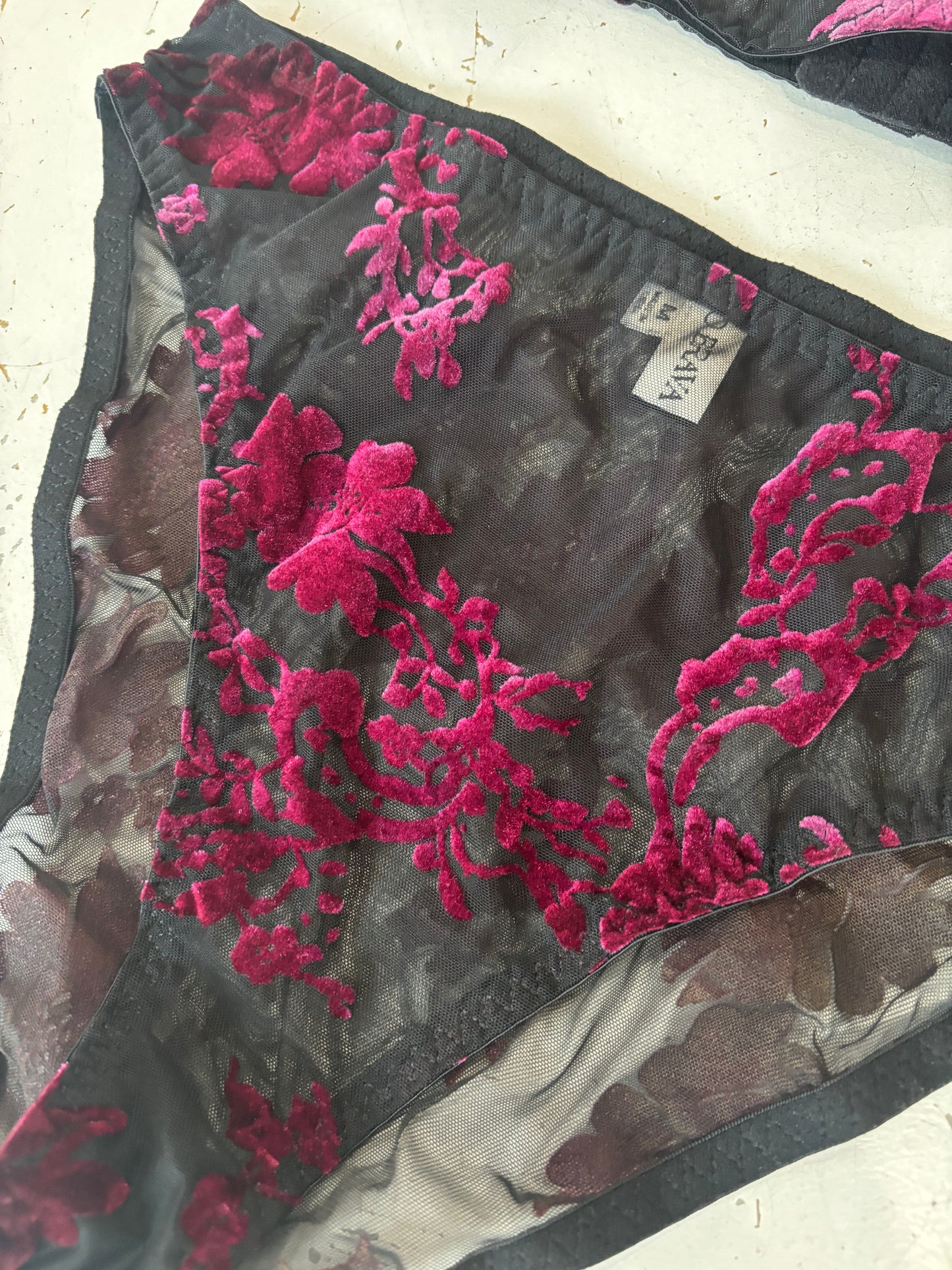 Boysenberry Burnout Bralette & Brief Set - 1 S left