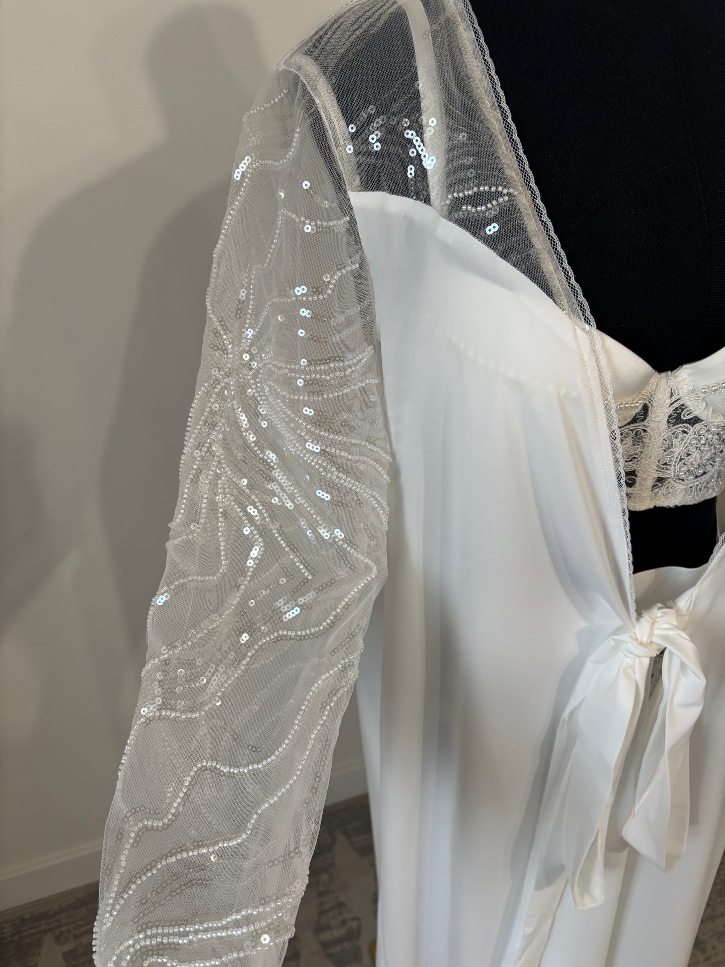 Lydia Bridal Robe - S & L left