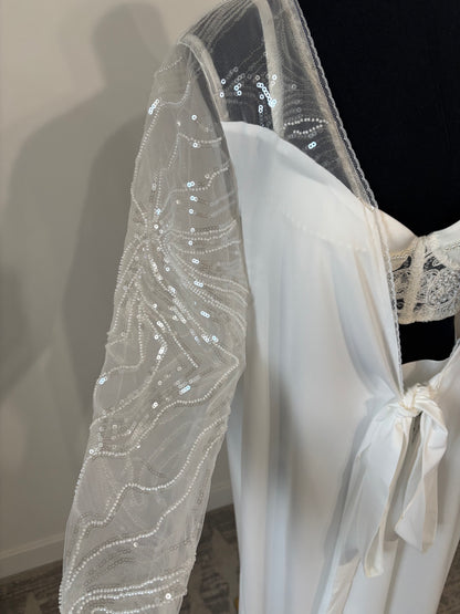 Lydia Bridal Robe - S & L left