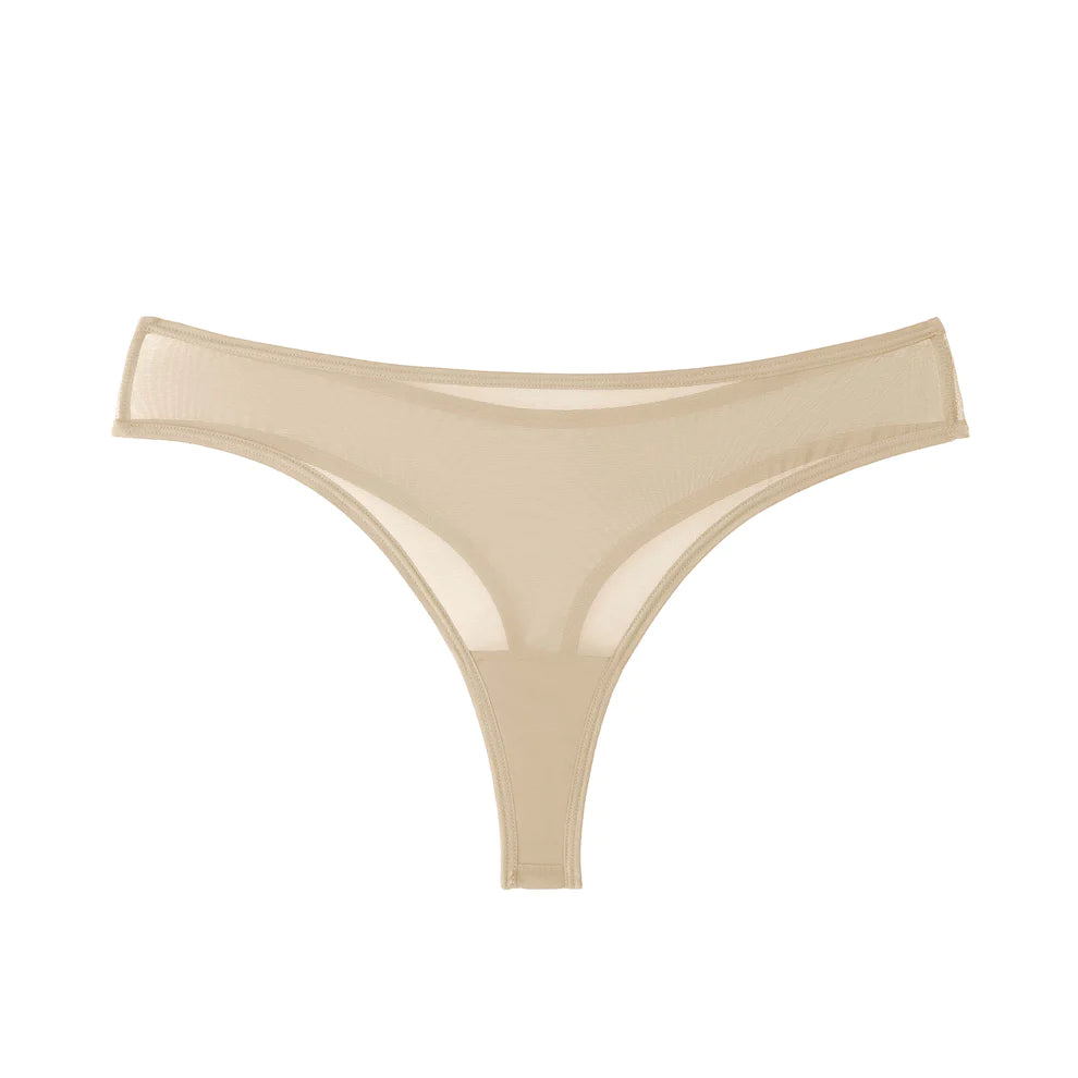 Julie Everyday Sheer Mesh Thong - Multiple Colours - XL left