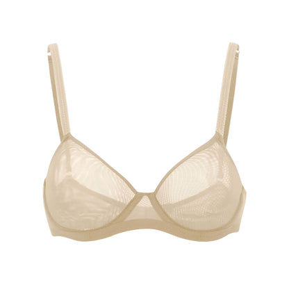Julie Sheer Mesh Bra - Met (Light Nude) - 36DD, 38C & 38G left