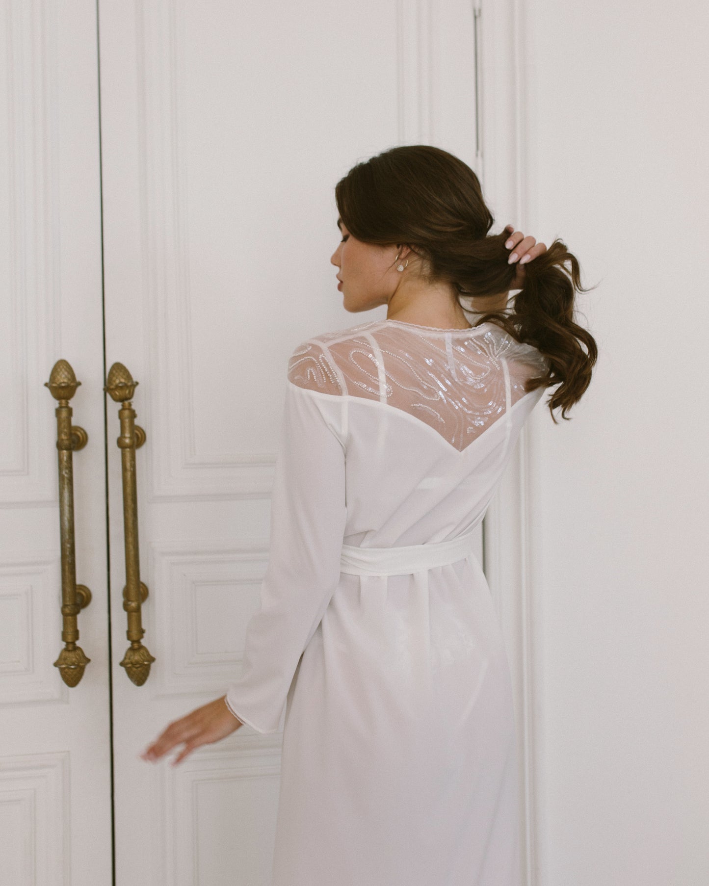 Lydia Bridal Robe - S & L left