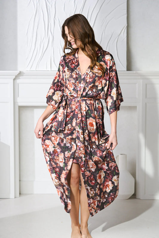 Luxe Charmeuse Robe - 1 XS left