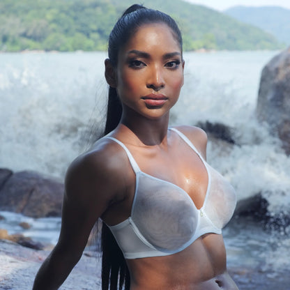 Julie Sheer Mesh Bra - Seaport - 34C, 36C, 36H & 38D left