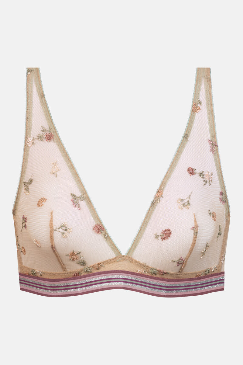 Poetry Bloom & Memory Triangle Bra