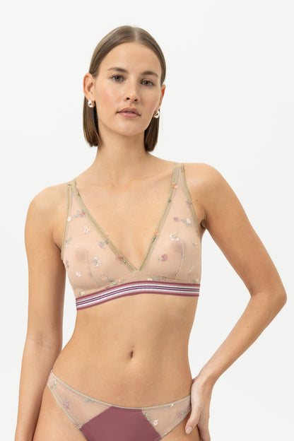 Poetry Bloom & Memory Triangle Bra