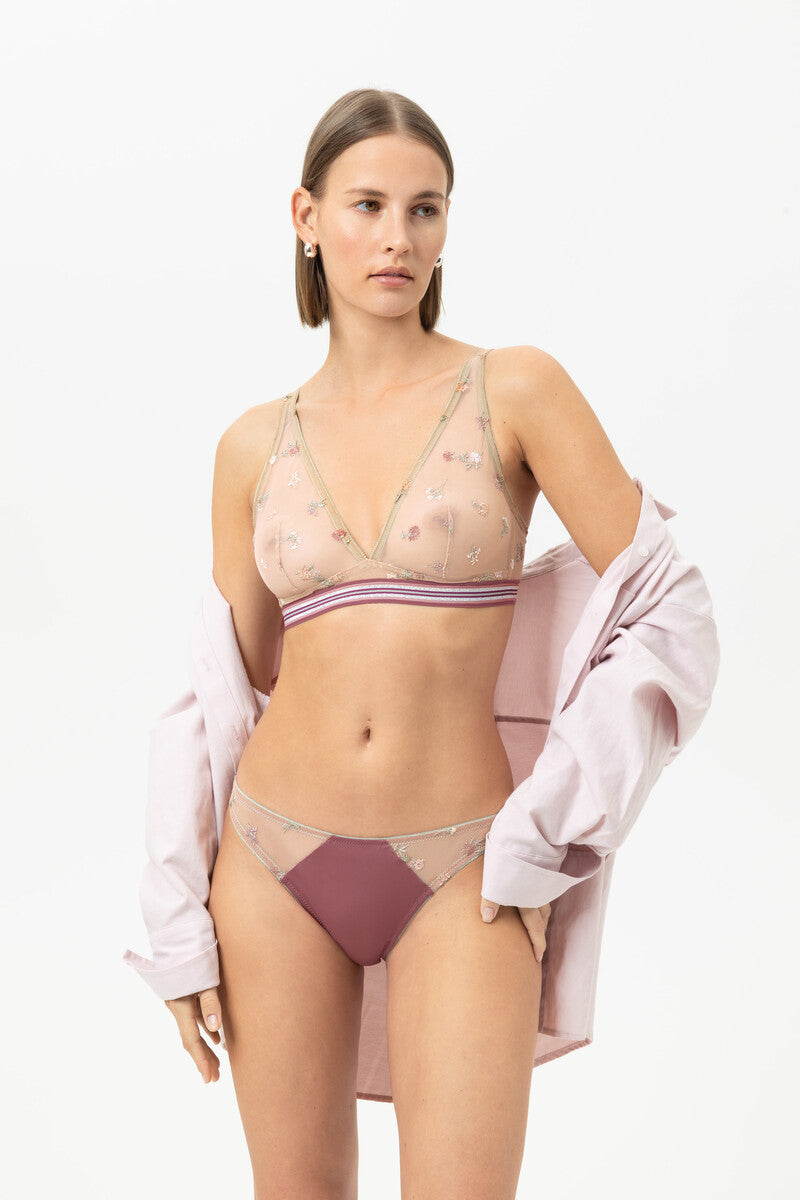 Poetry Bloom & Memory Triangle Bra
