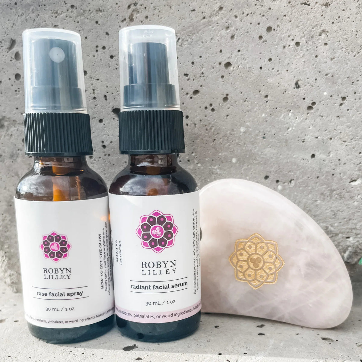 Rose Quartz Gua Sha Heart