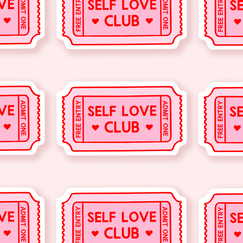 Self Love Club Sticker